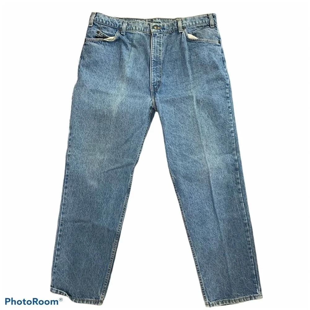 Vintage Levi's 540 Size 42‎ Jeans Straight Leg Distressed Leather Tag Tab Men's